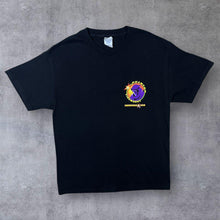 Load image into Gallery viewer, Vintage Tennessee River "Phantom Fireworks" Logo Spellout Graphic Black T-Shirt
