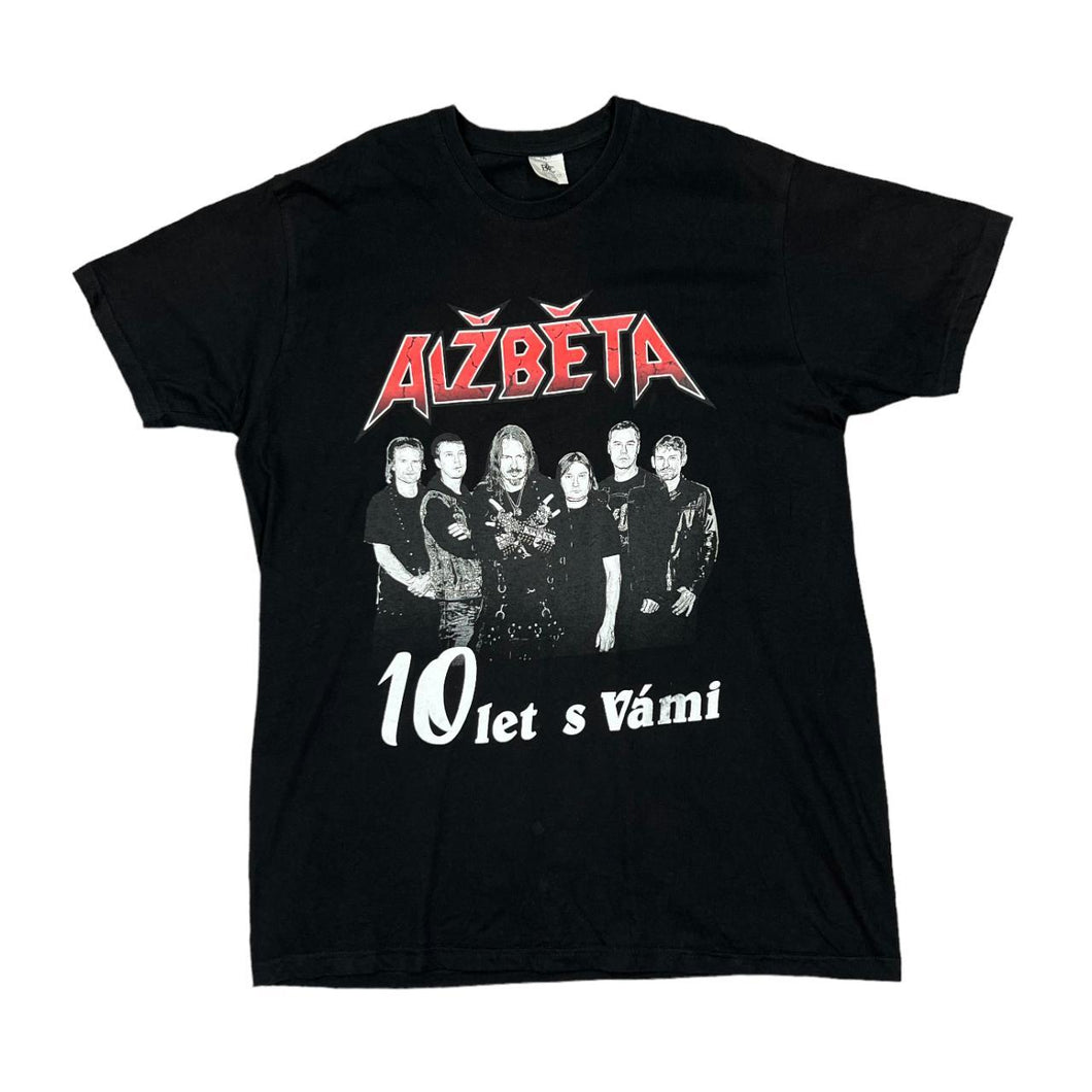 ALZBETA Graphic Logo Spellout Czech Hard Rock Heavy Metal Band T-Shirt
