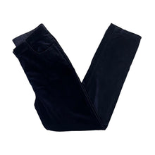 Load image into Gallery viewer, Early 00&#39;s LAURA ASHLEY Classic Navy Blue Velour Corduroy Cord Slim Fit Trousers
