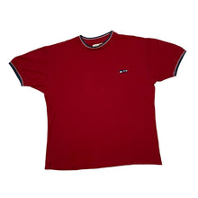 Load image into Gallery viewer, Early 00&#39;s AMERICAN CITY ACC 08 Embroidered Mini Logo Ringer T-Shirt
