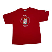 Load image into Gallery viewer, Reebok (2005) LIVERPOOL FC “Champions League Winners” Football Souvenir Graphic T-Shirt
