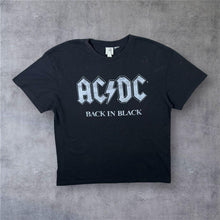 Load image into Gallery viewer, H&amp;M x AC/DC (2021) "Back In Black" Hard Rock Music Band Dark Grey T-Shirt
