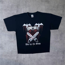 Load image into Gallery viewer, Torment “Die By The Saw” 20 Years Of Tormentation Thrash Heavy Metal Band T-Shirt
