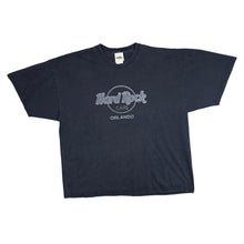 Load image into Gallery viewer, Vintage 90's HARD ROCK CAFE "Orlando" Souvenir Logo Spellout Graphic Black T-Shirt
