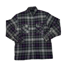 Load image into Gallery viewer, Early 00’s REWARD Tartan Lumberjack Plaid Check Padded Flannel Over Shirt
