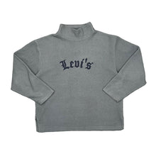 Load image into Gallery viewer, Vintage LEVI&#39;S Embroidered Old English Spellout Mock High Neck Fleece Sweatshirt
