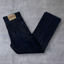 Load image into Gallery viewer, Early 00&#39;s Reefer Skater Surfer Black Straight Leg Cotton Denim Jeans
