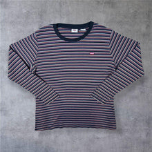 Load image into Gallery viewer, Levi's Classic Embroidered Mini Logo Multi Colour Striped Long Sleeve T-Shirt
