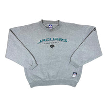 Load image into Gallery viewer, Early 00&#39;s Reebok NFL Jacksonville Jaguars Football Spellout Graphic Grey Sweatshirt
