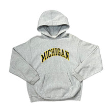 Load image into Gallery viewer, Vintage Steve &amp; Barry's MICHIGAN Embroidered College Spellout Pullover Hoodie
