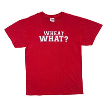 Load image into Gallery viewer, WHEAT WHAT? &quot;Wheat More!&quot; Volleyball Sports Spellout Graphic Red T-Shirt
