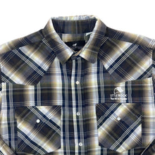 Load image into Gallery viewer, Vintage Western Express Cowboy Western Plaid Check Popper Button Long Sleeve Shirt
