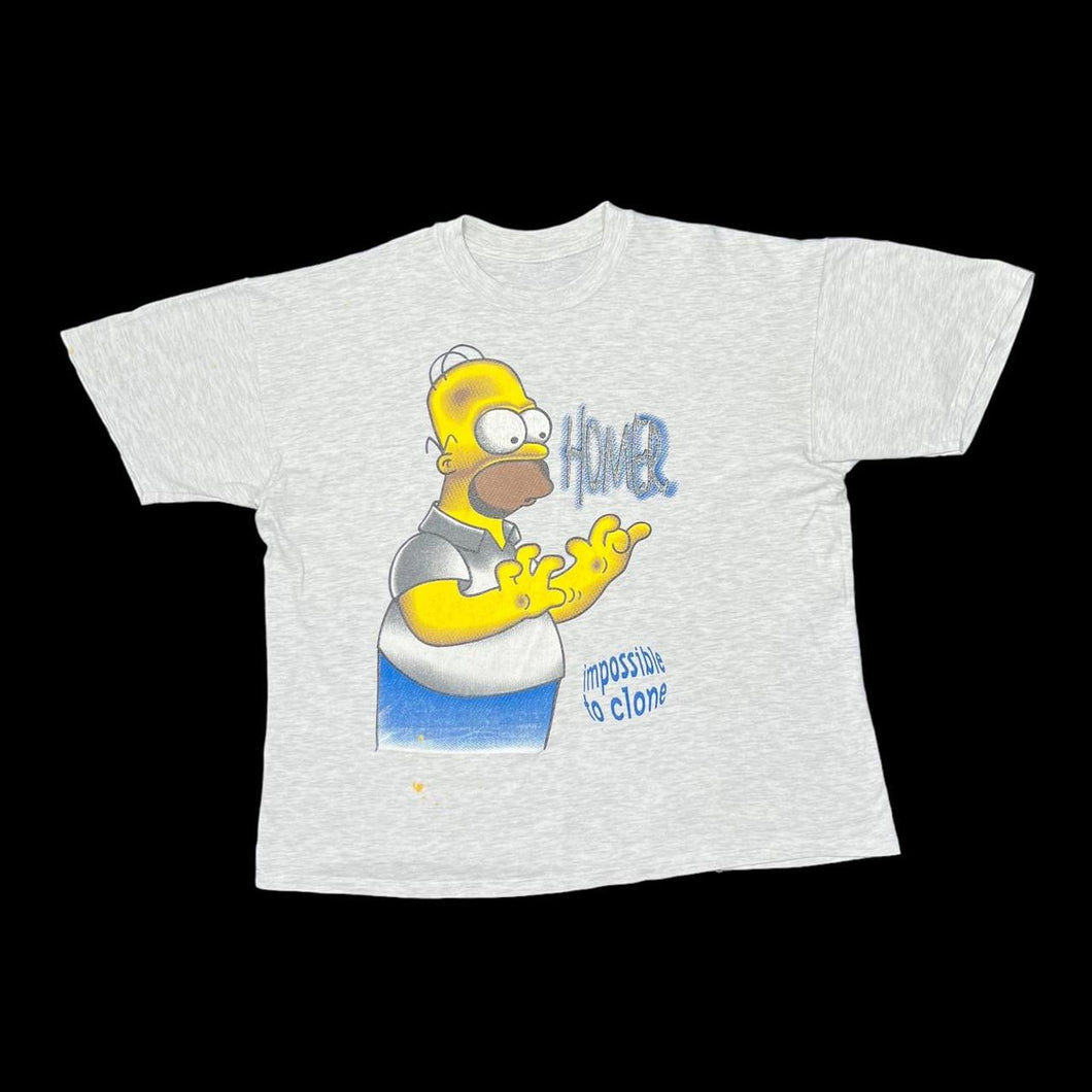 Vintage 90’s THE SIMPSONS “Impossible To Clone” Homer Simpson TV Show Graphic T-Shirt