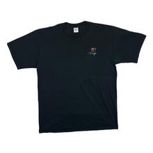 Load image into Gallery viewer, Vintage Jerzees MIRAGE Embroidered Mini Logo Souvenir Black T-Shirt
