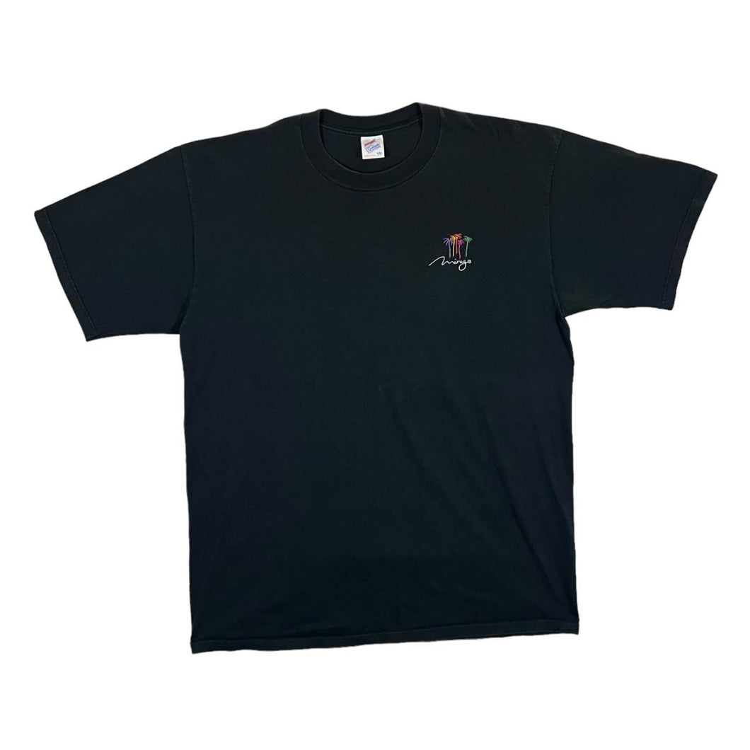 Vintage Jerzees MIRAGE Embroidered Mini Logo Souvenir Black T-Shirt
