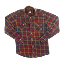 Load image into Gallery viewer, Vintage 90&#39;s Wrangler Western Pearl Snap Plaid Check Flannel Cotton Long Sleeve Shirt
