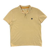 Load image into Gallery viewer, TIMBERLAND &quot;Slim Fit&quot; Embroidered Mini Logo Yellow Short Sleeve Polo Shirt
