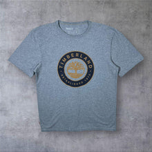 Load image into Gallery viewer, Timberland Grey Classic Big Logo Spellout Graphic Cotton T-Shirt
