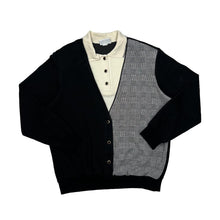 Load image into Gallery viewer, Vintage ALFRED DUNNER Made In USA Layered Collared Sweatshirt Cardigan

