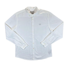 Load image into Gallery viewer, Barbour &quot;Tailored Fit&quot; Classic White Mini Logo Long Sleeve Button-Up Cotton Shirt
