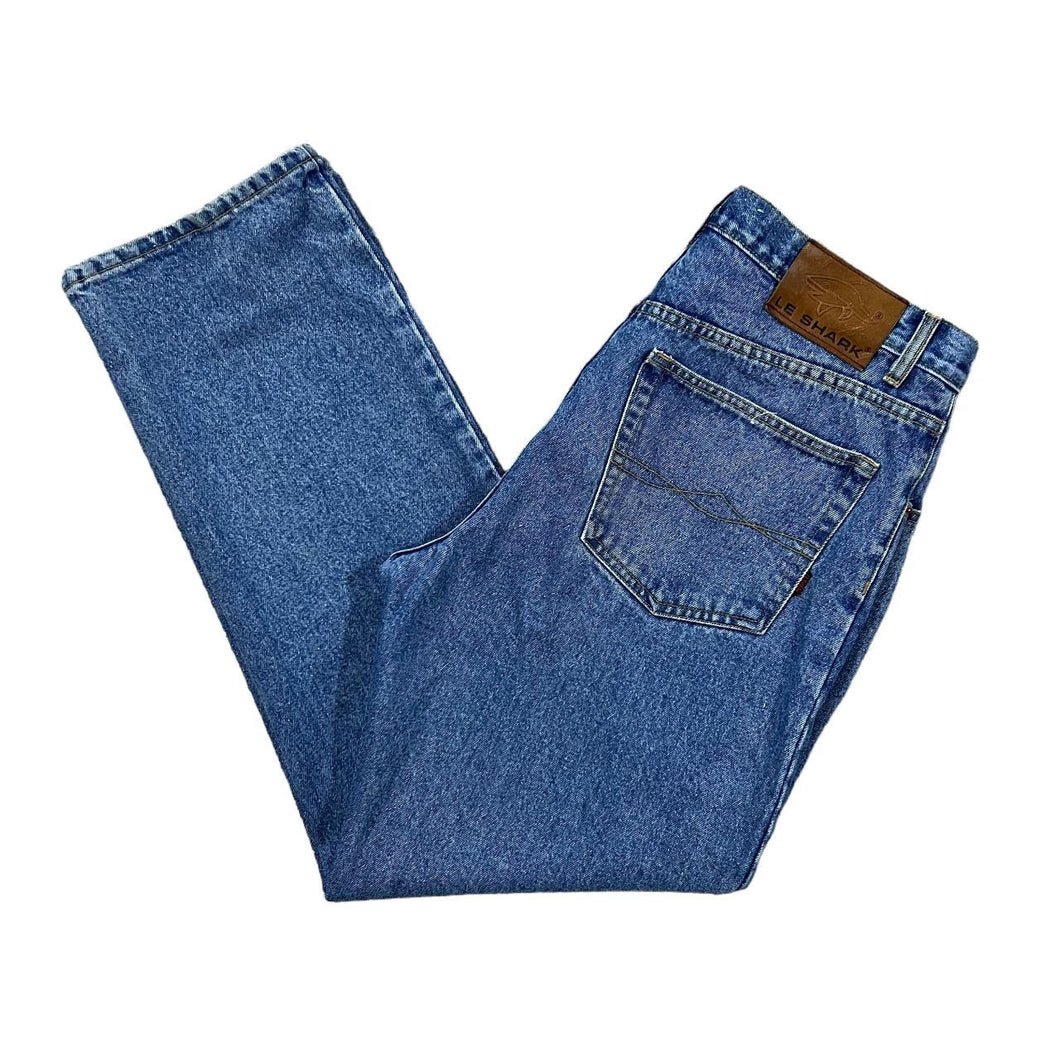 Early 00's LE SHARK Classic Straight Leg Regular Fit Blue Denim Jeans