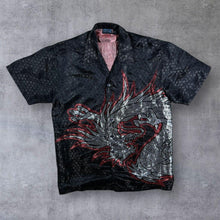 Load image into Gallery viewer, Vintage MT:2 (2001) Gothic Y2K Dragon Graphic Black Short Sleeve Shirt
