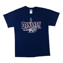 Load image into Gallery viewer, NFL NEW ENGLAND PATRIOTS &quot;Dynatsy&quot; Football Spellout Graphic Navy Blue T-Shirt
