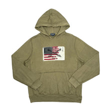 Load image into Gallery viewer, Early 00&#39;s POLO JEANS CO RALPH LAUREN USA Flag Patch Lightweight Pullover Hoodie
