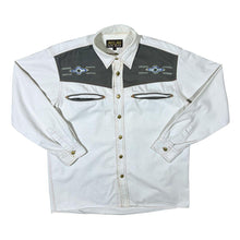 Load image into Gallery viewer, Vintage Atlas For Men Co. Cowboy Western Embroidered Aztec Pattern Long Sleeve Shirt
