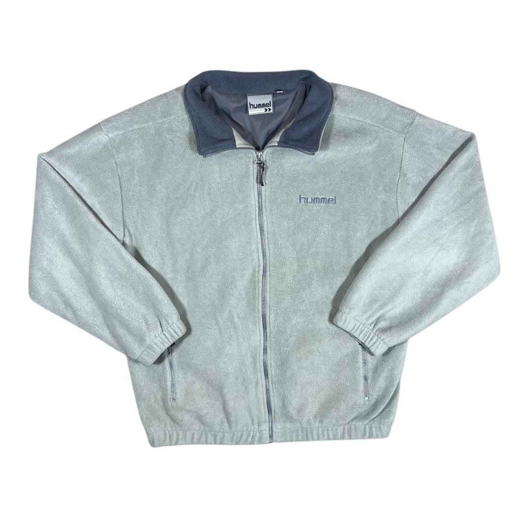 Vintage HUMMEL Classic Embroidered Mini Logo Zip Fleece Sweatshirt Jacket