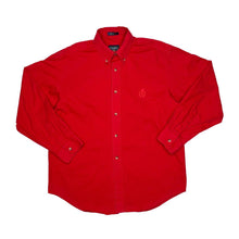 Load image into Gallery viewer, Vintage 90’s CHAPS RALPH LAUREN Embroidered Crest Logo Button-Up Cotton Shirt
