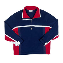 Load image into Gallery viewer, Vintage CHIEMSEE Colour Block Mini Centre Logo 1/4 Zip Pullover Fleece Sweatshirt
