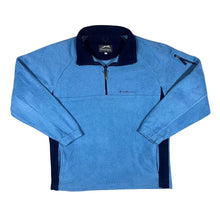 Load image into Gallery viewer, Vintage SLAZENGER Mini Logo Blue 1/4 Zip Fleece Sweatshirt
