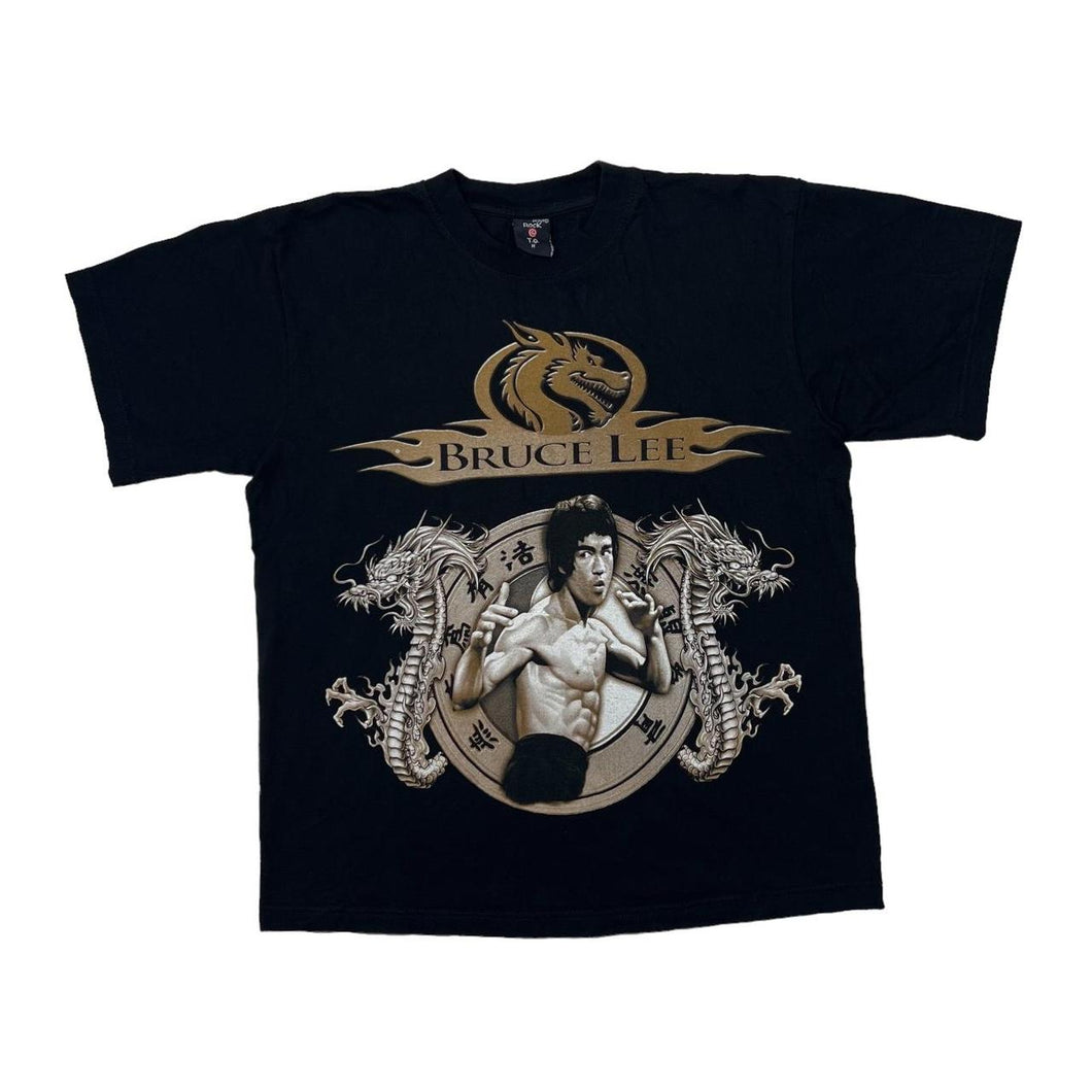 Early 00’s Rock T.G. BRUCE LEE Martial Arts Tribute Spellout Graphic T-Shirt