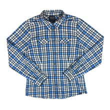 Load image into Gallery viewer, JACK WOLFSKIN &quot;QMC&quot; Quick Moisture Control Plaid Check Long Sleeve Flannel Shirt
