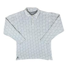 Load image into Gallery viewer, Vintage 90&#39;s WRESTLER Towelling Style Button Thick Long Sleeve Polo Shirt
