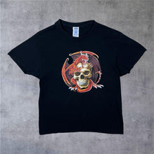 Load image into Gallery viewer, JHK Gothic Fantasy Dragon Skull Graphic Black T-Shirt
