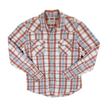 Load image into Gallery viewer, LEVI&#39;S Cowboy Western Plaid Check Pearl Snap Popper Long Sleeve Shirt
