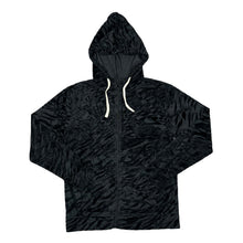 Load image into Gallery viewer, Animal Stripe Patterned Y2K Classic Basic Essential Velvet Velour Zip Hooded Tracksuit Top
