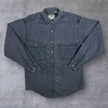 Load image into Gallery viewer, Vintage Levi&#39;s Classic Washed Grey Denim Cotton Long Sleeve Shirt
