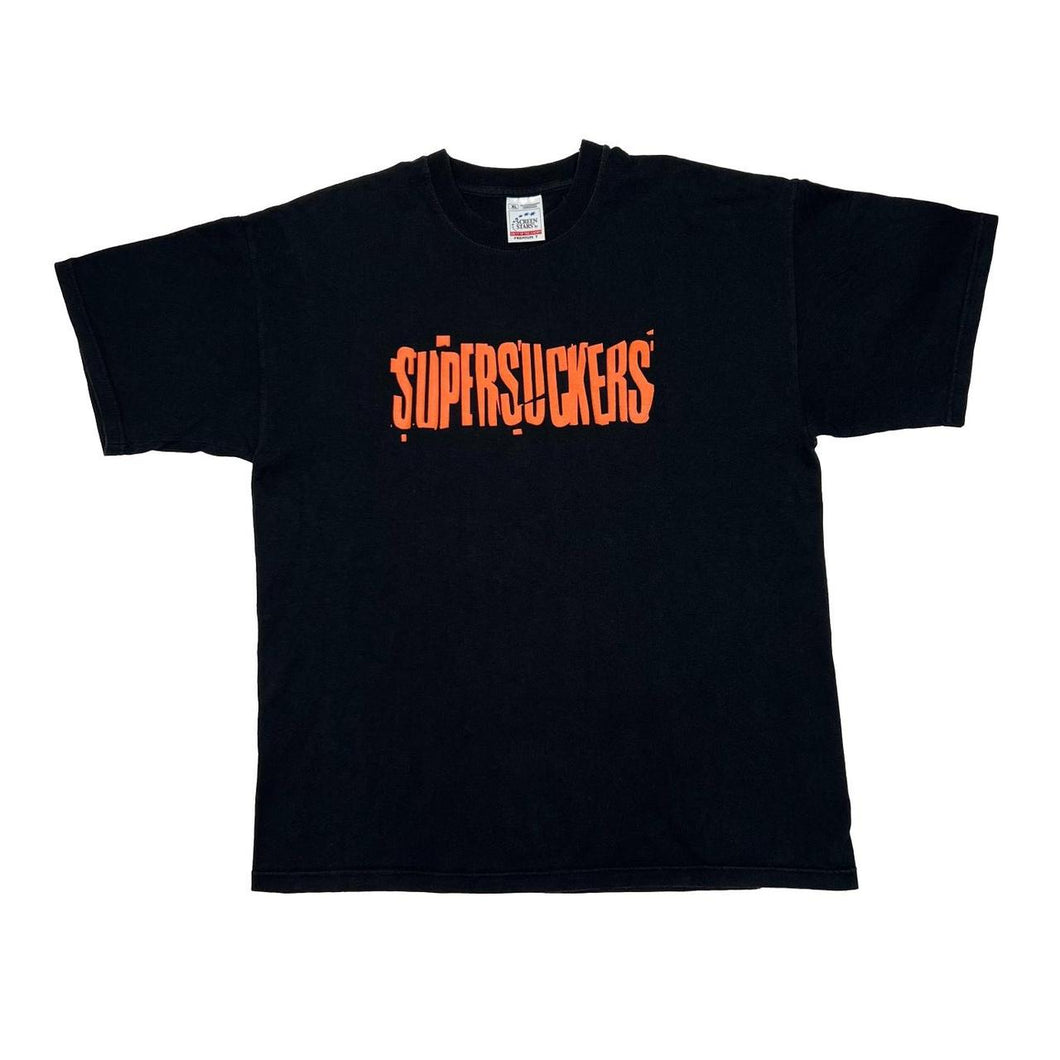 Vintage Screen Stars SUPERSUCKERS Graphic Spellout Alternative Punk Rock Band T-Shirt