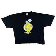 Load image into Gallery viewer, Vintage The Simpsons (2004) &quot;Cruel Scale&quot; Homer TV Show Graphic Black T-Shirt
