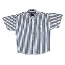 Load image into Gallery viewer, Vintage Chaps Ralph Lauren Multi Striped Short Sleeve Button-Up Cotton Shirt
