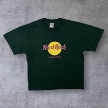 Load image into Gallery viewer, Vintage Hard Rock Cafe "Reykjavik" Valhalla Souvenir Logo Graphic Dark Green T-Shirt
