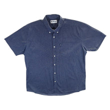 Load image into Gallery viewer, Barbour &quot;Tailored Fit&quot; Patterned Navy Blue Short Sleeve Button-Up Cotton Shirt
