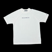 Load image into Gallery viewer, Early 00&#39;s AMERICAN COLLECTION Emoji Spellout Graphic Subtle Striped T-Shirt
