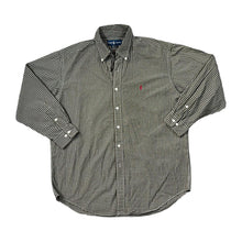 Load image into Gallery viewer, Vintage RALPH LAUREN &quot;Yarmouth&quot; Mini Logo Plaid Check Long Sleeve Button-Up Shirt
