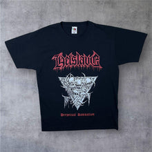 Load image into Gallery viewer, Helslave "Perpetual Damnation" Melodic Death Heavy Metal Music Band Black T-Shirt

