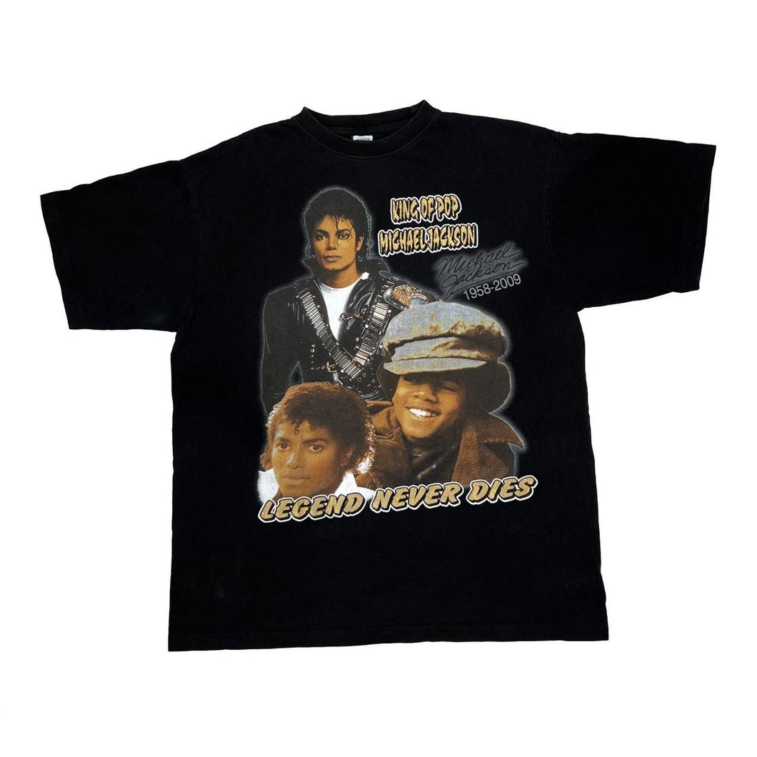 MICHAEL JACKSON “Legend Never Dies” King Of Pop 1958 - 2009 Music Tribute T-Shirt