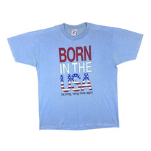 Load image into Gallery viewer, Vintage Jerzees (1992) BORN IN THE USA Novelty Graphic Single Stitch T-Shirt

